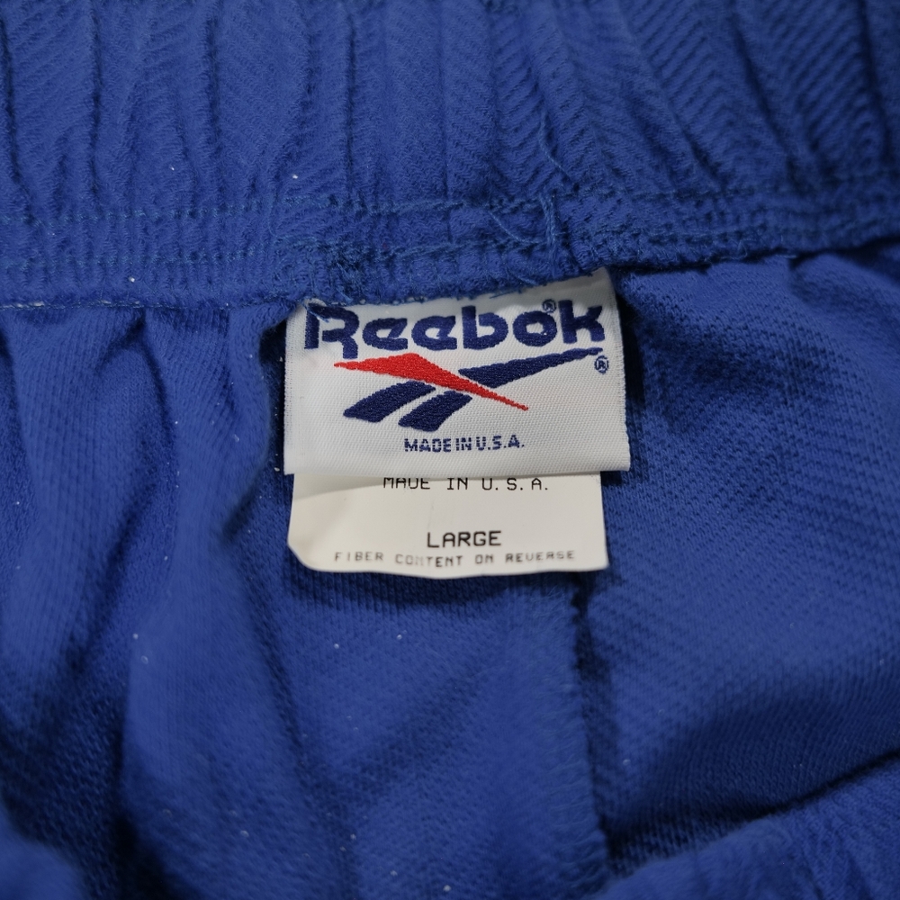 Vintage 90s REEBOK Shorts High Waist 3.5" Inseam Made In USA SM5BF102 BLUE Large